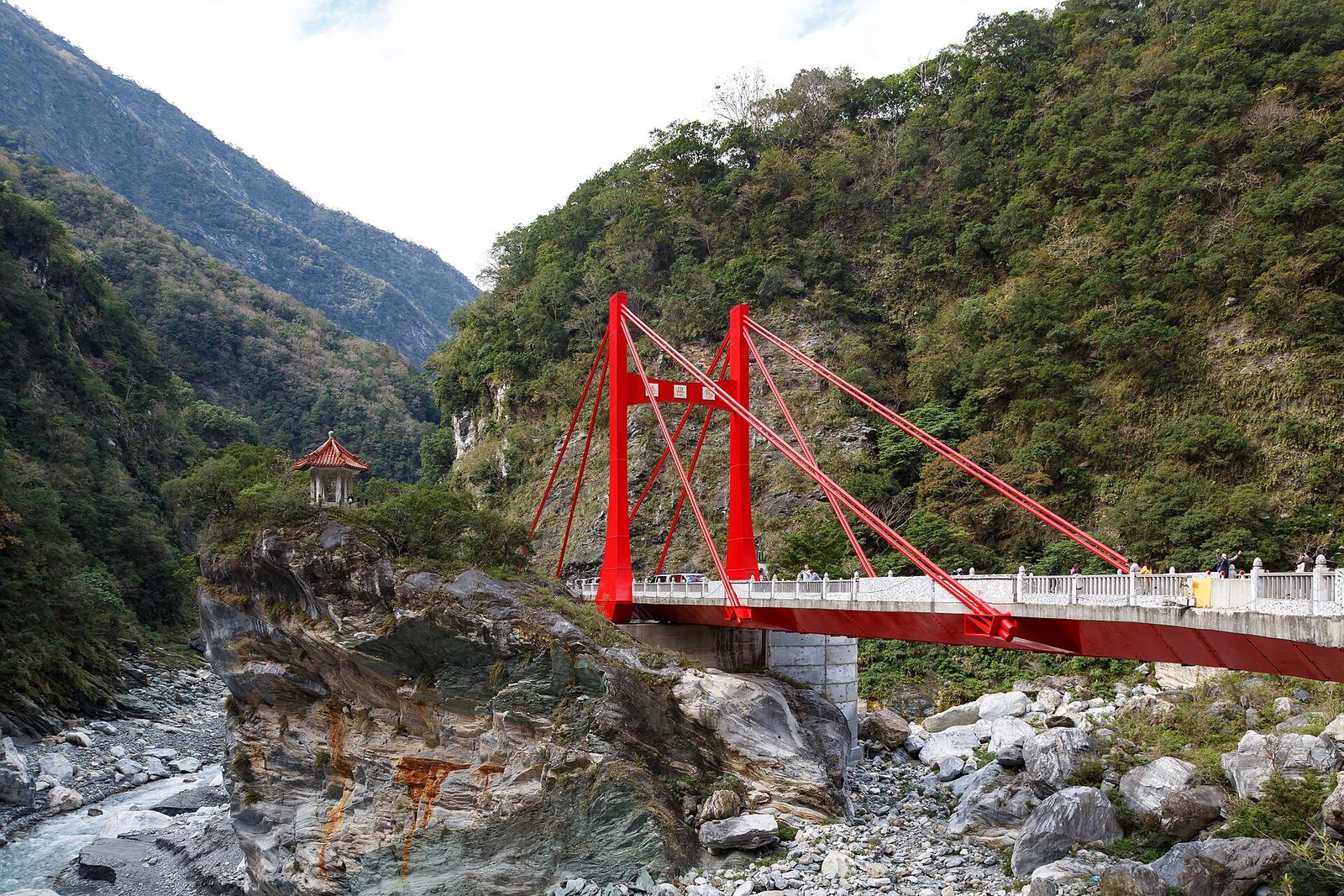 Cimu-Brücke in der Taroko-Schlucht